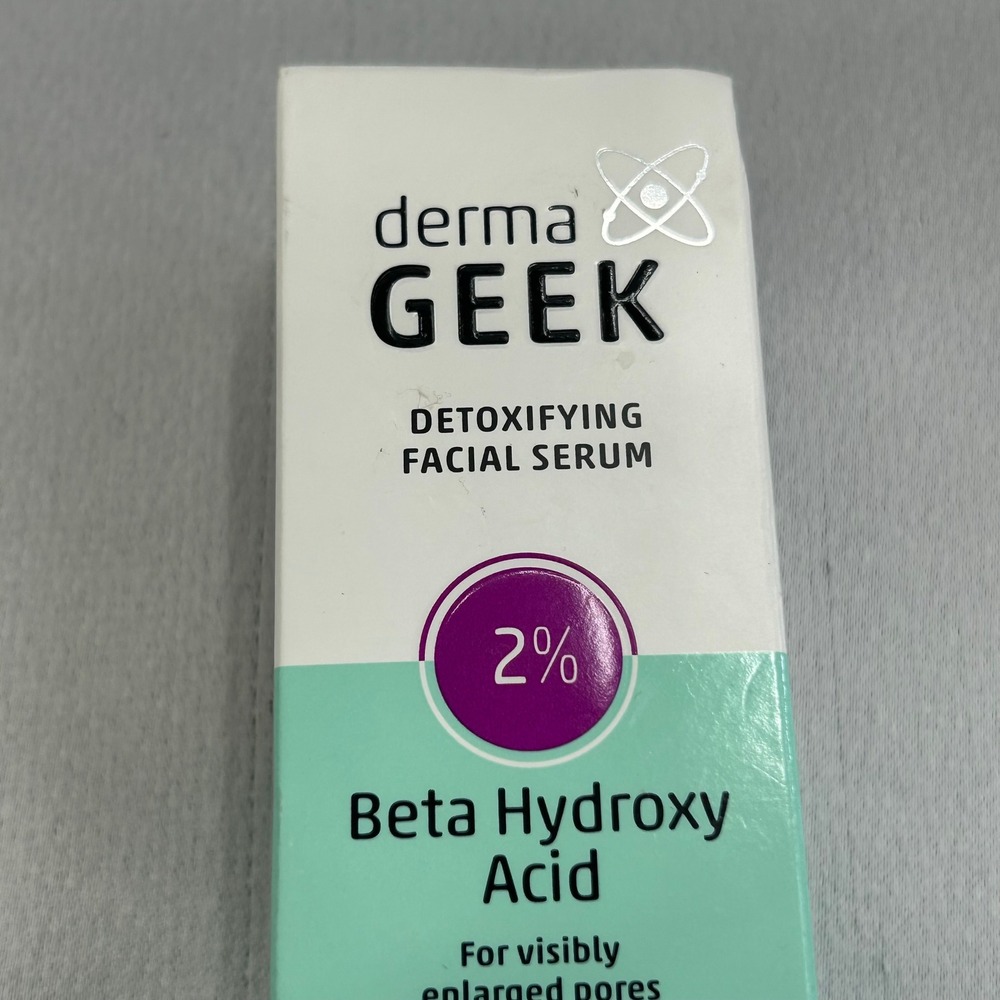 Derma GEEK Detoxifying Facial Serum 1.3oz 2% BHA BHA Serum Pore Exfoliant NEW